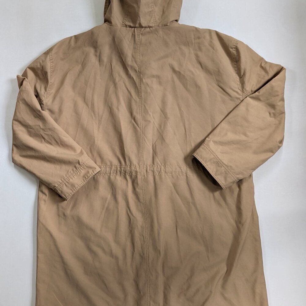 Gap Women's Long Parka Size 2X Beige Oversize Style Coat Jacket - Picture 3 of 15